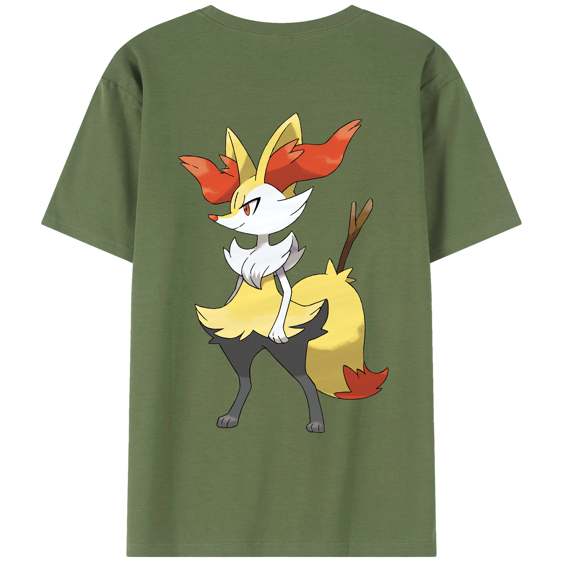 （画像用） ポケットモンスター Pokémon 綿100％ メンズ半袖Tシャツ（バックプリント） 通気性